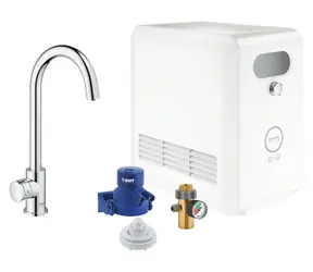Grohe Blue Professional - Dřezový ventil Mono s chladicím zařízením a filtrací chrom 