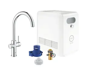Grohe Blue Professional - Dřezová baterie s chladicím zařízením a filtrací chrom 