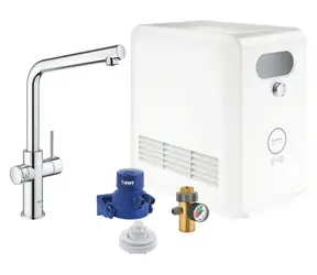 Grohe Blue Professional - Dřezová baterie s chladicím zařízením a filtrací chrom 