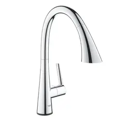 Grohe ZedraTouch - Elektronická dřezová baterie s výsuvnou sprškou chrom 