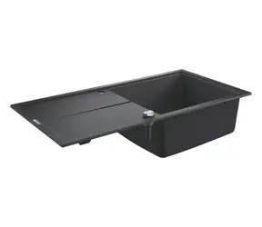 Grohe Dřezy - Kompozitní dřez K400 s automatickým odtokem 100x50 cm granitová černá 