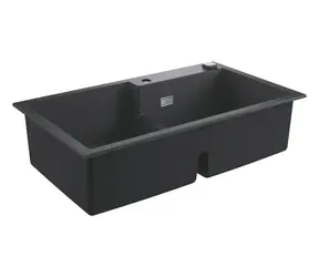 Grohe Dřezy - Kompozitní dřez K500 s automatickým odtokem 86x50 cm granitová černá 