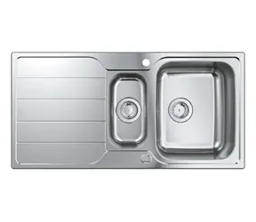 Grohe Dřezy - Dřez K500 s automatickým odtokem 100x50 cm kartáčovaná nerez 