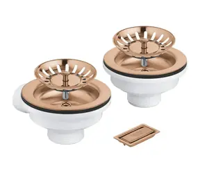 Grohe Příslušenství - Odtoková souprava pro dřez kartáčovaný Warm Sunset 