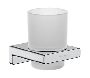 Hansgrohe AddStoris - Držák kartáčků a pasty matné sklo/chrom 