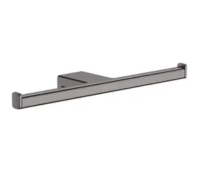 Hansgrohe AddStoris - Držák toaletního papíru dvojitý kartáčovaný černý chrom 
