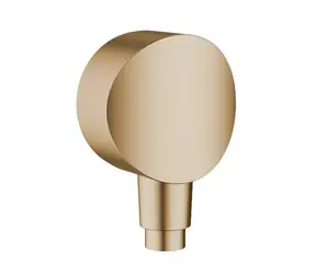 Hansgrohe Fixfit - Sprchové kolínko S se zpětným ventilem kartáčovaný bronz 