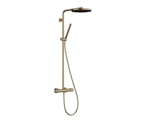 Hansgrohe Pulsify S Puro - Sprchový set s termostatem | průměr 26 cm | 1 proud | kartáčovaný bronz 