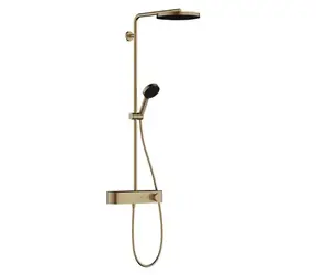Hansgrohe Pulsify S - Sprchový set s termostatem | průměr 26 cm | 3 proudy | EcoSmart | kartáčovaný bronz 