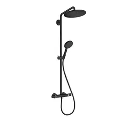 Hansgrohe Croma Select S - Sprchový set Showerpipe 280 s termostatem | EcoSmart | matná černá 