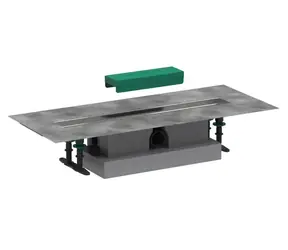 Hansgrohe uBox universal - Set pro standardní instalaci lineárního sprchového žlabu 60 cm | nerez 