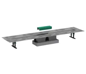 Hansgrohe uBox universal - Set pro standardní instalaci lineárního sprchového žlabu 120 cm | nerez 