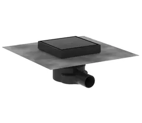 Hansgrohe RainDrain Point - Podlahová vpust | 15x15 cm | matná černá 