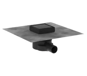Hansgrohe RainDrain Point - Podlahová vpust | 10x10 cm | matná černá 