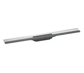 Hansgrohe RainDrain Flex - Lineární sprchový žlab s nerezovým roštem 800 | ke stěně | zkrátitelný chrom 
