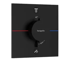Hansgrohe ShowerSelect Comfort - Termostatická baterie pod omítku | pro 2 spotřebiče | matná černá 