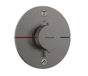 Hansgrohe ShowerSelect Comfort - Termostatická baterie pod omítku | pro 2 spotřebiče | kartáčovaný černý chrom 