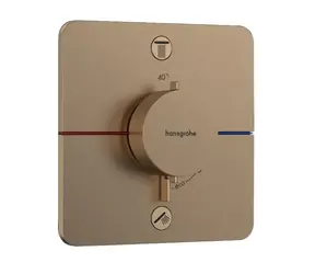 Hansgrohe ShowerSelect Comfort - Termostatická baterie pod omítku | pro 2 spotřebiče | kartáčovaný bronz 