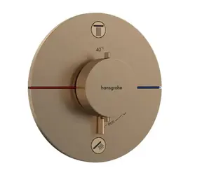 Hansgrohe ShowerSelect Comfort - Termostatická baterie pod omítku | pro 2 spotřebiče | kartáčovaný bronz 