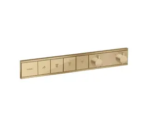 Hansgrohe RainSelect - Baterie pod omítku pro 4 spotřebiče | kartáčovaný bronz 