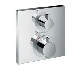 Hansgrohe Ecostat Square - Termostatická baterie pod omítku s uzavíracím ventilem chrom 