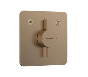 Hansgrohe DuoTurn Q - Baterie pod omítku | pro 2 spotřebiče | kartáčovaný bronz 