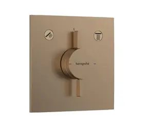 Hansgrohe DuoTurn E - Baterie pod omítku | pro 2 spotřebiče | kartáčovaný bronz