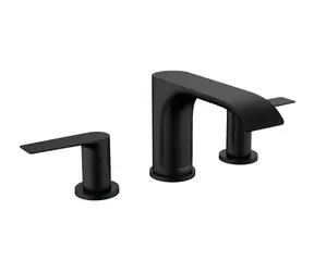 Hansgrohe Vivenis - Umyvadlová baterie s výpustí | 3-otvorová instalace | EcoSmart | matná černá 