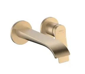 Hansgrohe Vivenis - Umyvadlová baterie pod omítku | s výpustí | 2-otvorová instalace | EcoSmart | kartáčovaný bronz 
