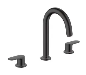 Hansgrohe Vernis Blend - Umyvadlová baterie s výpustí | 3-otvorová instalace matná černá 