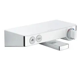 Hansgrohe ShowerTablet Select - Termostatická vanová baterie 300 bílá/chrom 