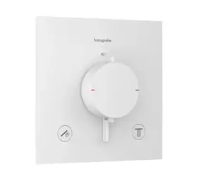 Hansgrohe Ecostat Comfort E - Termostatická baterie pod omítku | pro 2 spotřebiče | matná bílá 