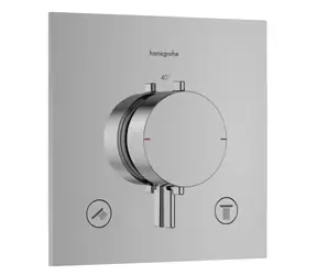 Hansgrohe Ecostat Comfort E - Termostatická baterie pod omítku | pro 2 spotřebiče | chrom 