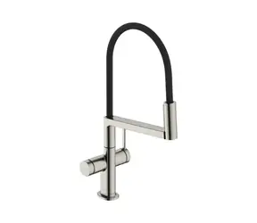Hansgrohe Talis Select M54 PowderSpray - Dřezová baterie s flexibilním ramenem a sprškou | EcoSmart | vzhled nerezu 