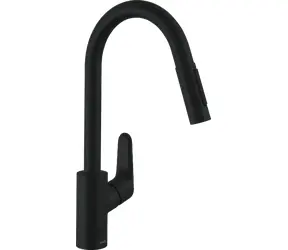 Hansgrohe Focus M41 - Dřezová baterie s výsuvnou sprškou matná černá 
