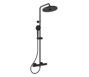Ideal Standard CeraTherm - Sprchový set s termostatem | průměr 26 cm | 2 proudy | hedvábná černá 
