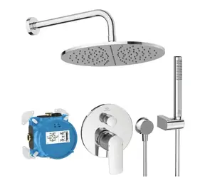 Ideal Standard CeraTherm - Sprchový set s baterií pod omítku | s tělesem | průměr 30 cm | chrom 
