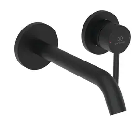 Ideal Standard Ceraline Nuovo - Umyvadlová baterie pod omítku | 2-otvorová instalace | hedvábná černá 