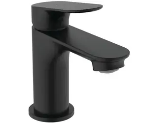 Ideal Standard Ceralife O - Umyvadlová baterie s výpustí ClickClack | BlueStart | hedvábná černá 