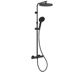 kielle Oudee - Sprchový set s termostatem | 26 cm | 3 proudy | matná černá