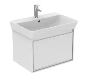 Ideal Standard Connect Air - Skříňka pod umyvadlo Cube 65 cm | 58x41x40 cm | lesklá bílá/bilá mat