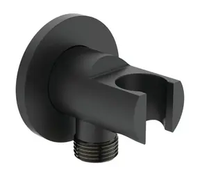 Ideal Standard Idealrain - Držák sprchy s přípojkou | černá
