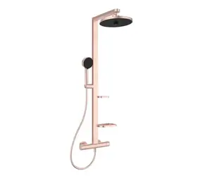 Ideal Standard ALU+ - Sprchový set s termostatem | průměr 26 cm | 2 proudy | rosé