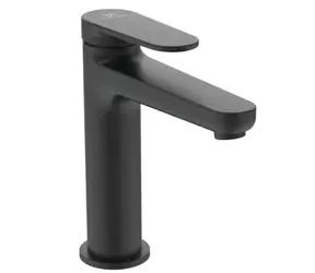 Ideal Standard Cerafine Nuovo - Umyvadlová baterie s výpustí ClickClack | BlueStart | hedvábná černá