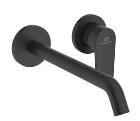 Ideal Standard Cerafine Nuovo - Umyvadlová baterie pod omítku | 2-otvorová instalace | hedvábná černá
