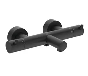 Ideal Standard CeraTherm - Termostatická vanová baterie | hedvábná černá