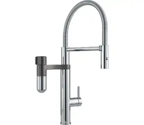 Franke Filtrační baterie - Vital Tap dřezová baterie s filtračním zařízením ramenem a sprškou chrom/gun metal
