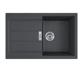 Franke Sirius 2.0 - Tectonitový dřez S2D 611-78 78x50 cm černá