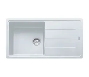 Franke Basis - Fragranitový dřez BFG 611 97x50 cm bílá-led