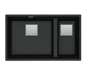 Franke Kubus 2 - Fragranitový dřez KNG 120/2 76x46 cm Onyx